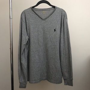 Polo Ralph Lauren Long Sleeve V-Neck T Shirt Med